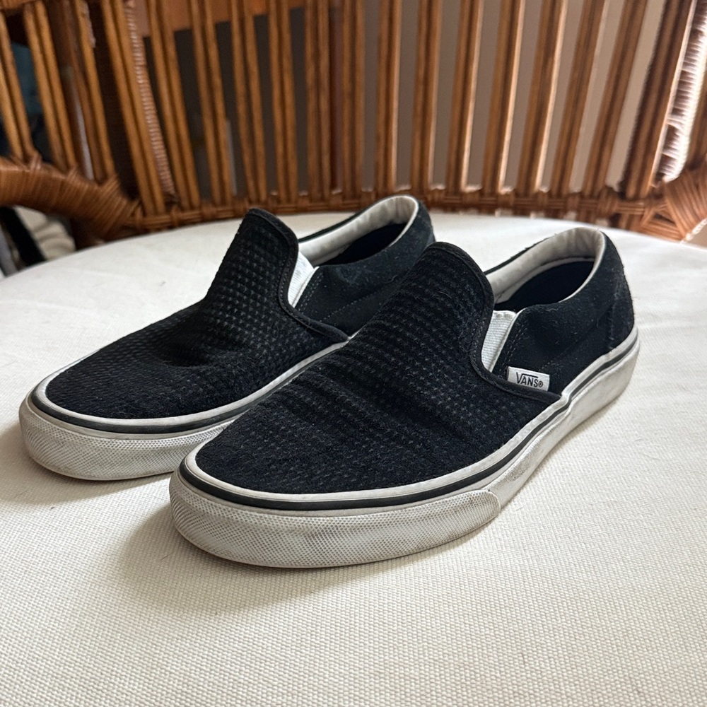 Vans Black Slip-On Shoes